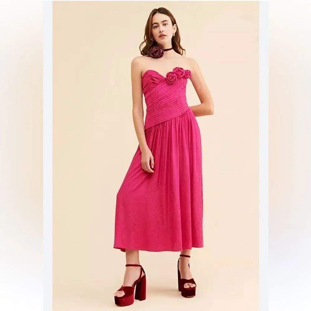 Free People Make and Entrance Rosette Dress NWT